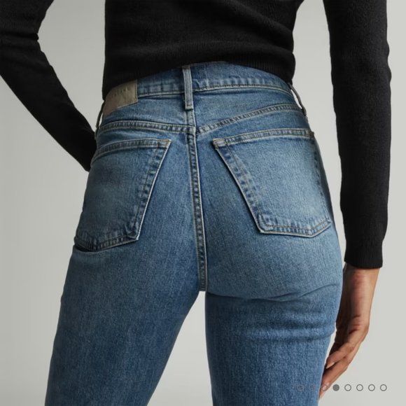 Everlane Denim - EVERLANE Cheeky Jeans High Rise Worn in Blue Wash 25 Regular